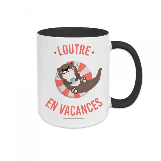 Mug céramique - Loutre en vacances