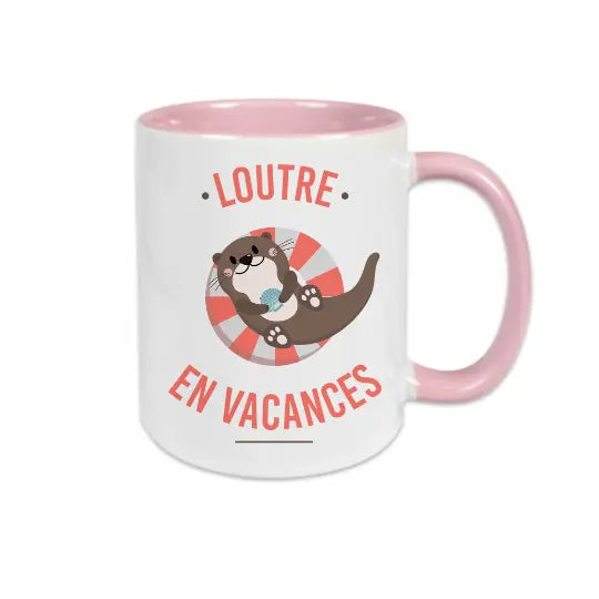 Mug céramique - Loutre en vacances