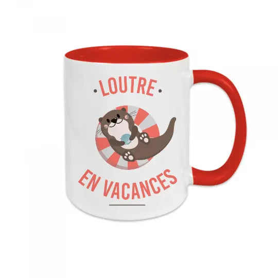 Mug céramique - Loutre en vacances