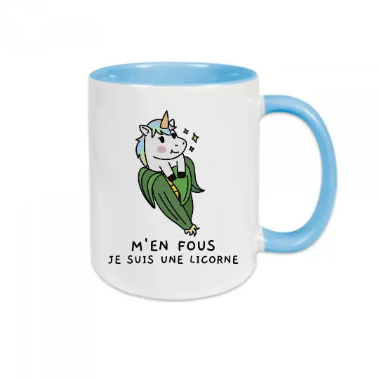 Mug céramique - M'en fous je suis une licorne