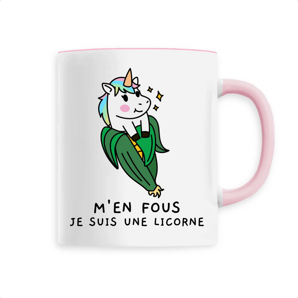 Mug céramique - M'en fous je suis une licorne