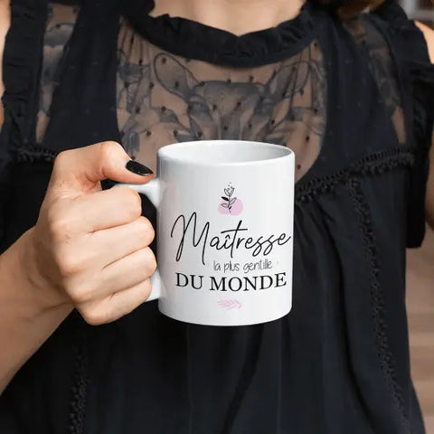 Mug céramique - Maîtresse, la plus gentille du monde