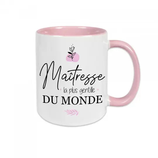 Mug céramique - Maîtresse, la plus gentille du monde