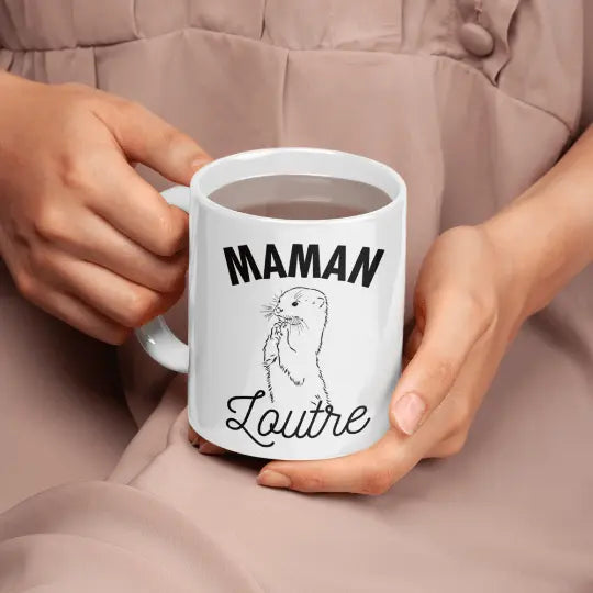 Mug céramique - Maman loutre