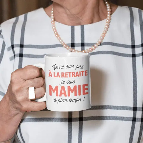 Mug céramique - Mamie à plein temps