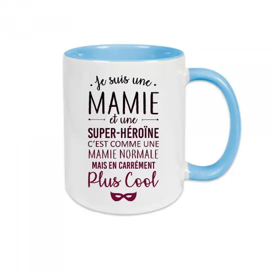 Mug céramique - Mamie et super-héroïne