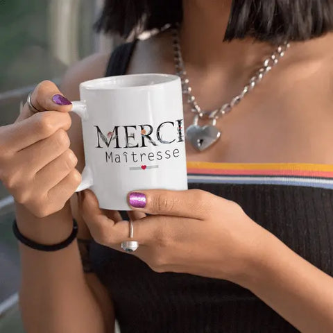 Mug céramique - Merci maîtresse