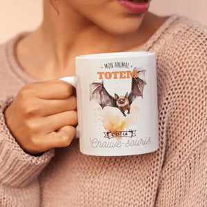 Mug céramique - Mon animal totem c'est la chauve-souris