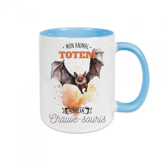 Mug céramique - Mon animal totem c'est la chauve-souris