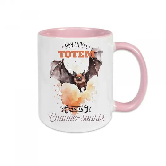 Mug céramique - Mon animal totem c'est la chauve-souris