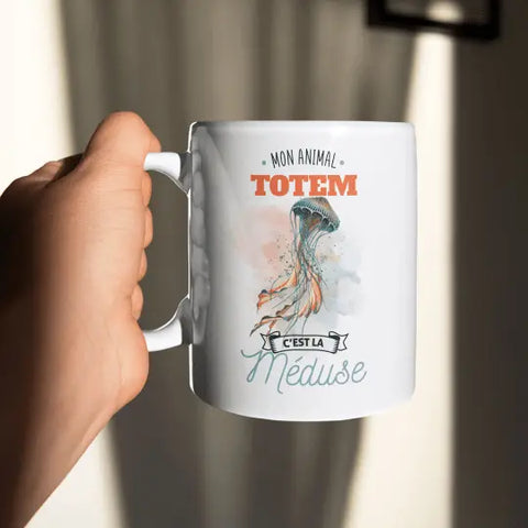 Mug céramique - Mon animal totem c'est la méduse