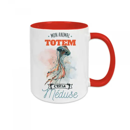 Mug céramique - Mon animal totem c'est la méduse