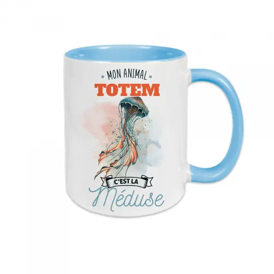 Mug céramique - Mon animal totem c'est la méduse