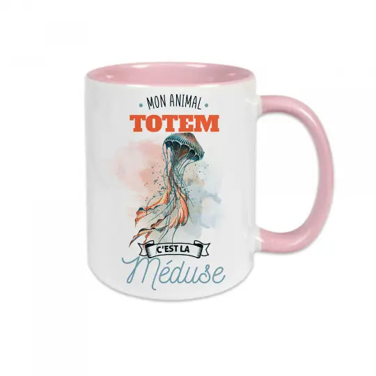 Mug céramique - Mon animal totem c'est la méduse