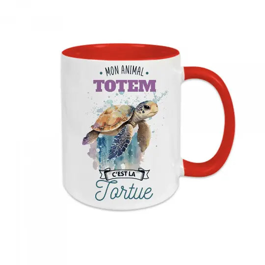 Mug céramique - Mon animal totem c'est la tortue