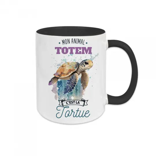 Mug céramique - Mon animal totem c'est la tortue