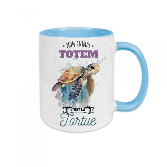 Mug céramique - Mon animal totem c'est la tortue