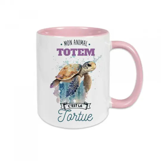 Mug céramique - Mon animal totem c'est la tortue