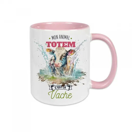 Mug céramique - Mon animal totem c'est la vache