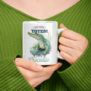 Mug céramique - Mon animal totem c'est le crocodile