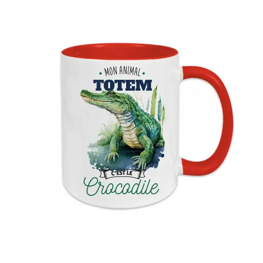 Mug céramique - Mon animal totem c'est le crocodile