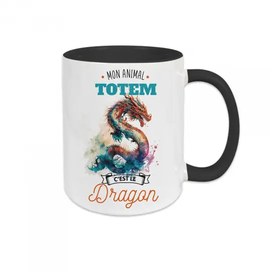 Mug céramique - Mon animal totem c'est le dragon