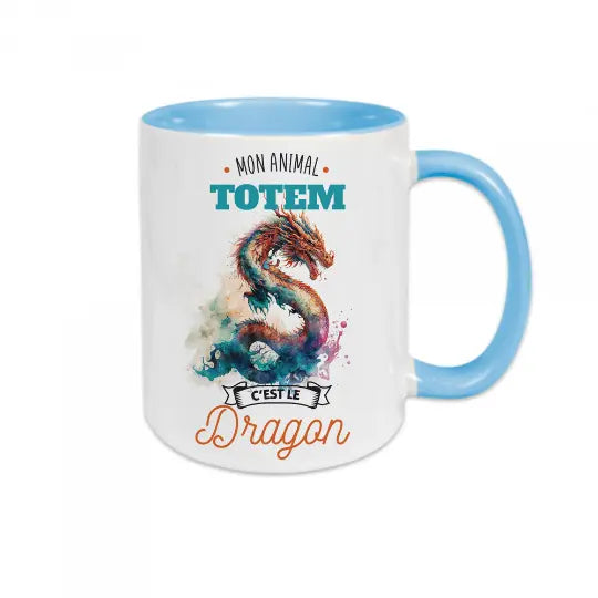 Mug céramique - Mon animal totem c'est le dragon