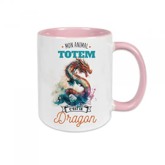 Mug céramique - Mon animal totem c'est le dragon