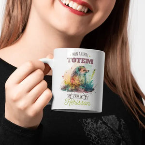 Mug céramique - Mon animal totem c'est le hérisson