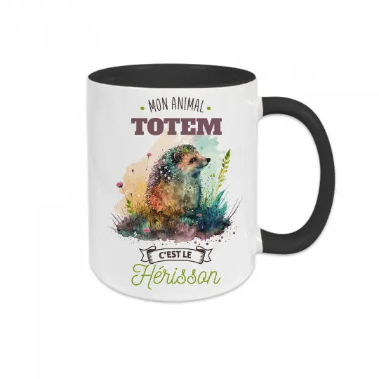 Mug céramique - Mon animal totem c'est le hérisson