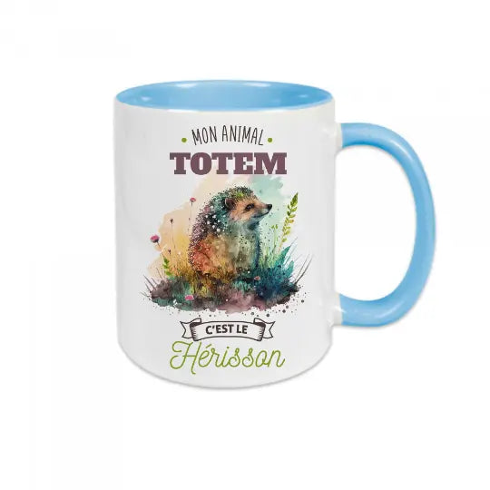 Mug céramique - Mon animal totem c'est le hérisson