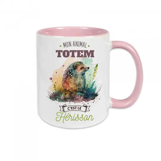 Mug céramique - Mon animal totem c'est le hérisson