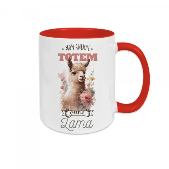 Mug céramique - Mon animal totem c'est le lama