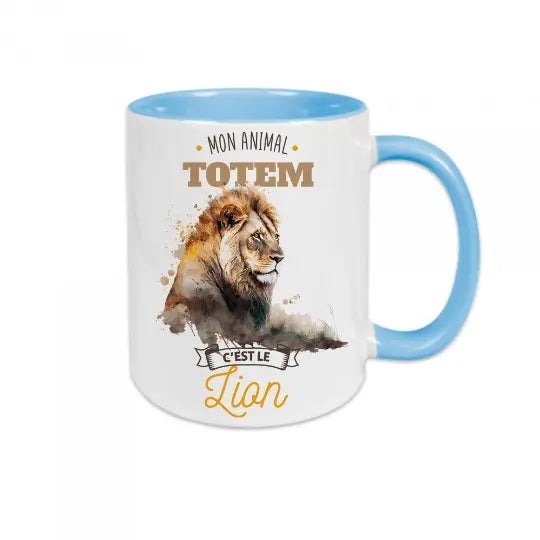 Mug céramique - Mon animal totem c'est le lion