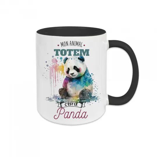 Mug céramique - Mon animal totem c'est le panda