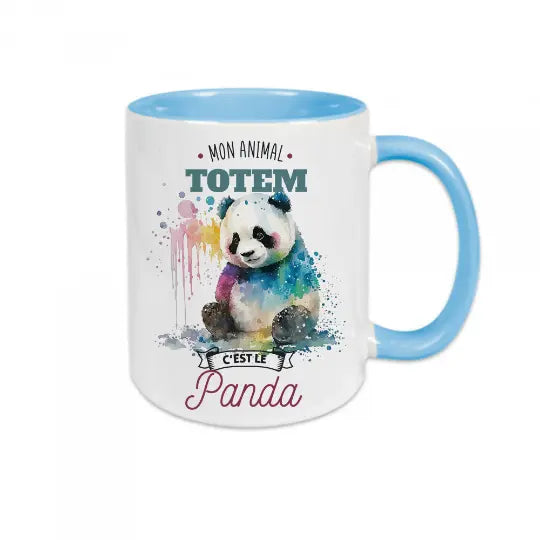 Mug céramique - Mon animal totem c'est le panda