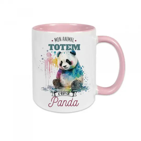 Mug céramique - Mon animal totem c'est le panda