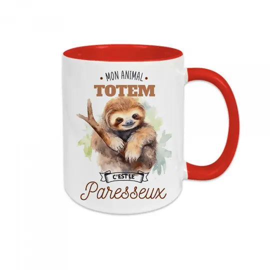 Mug céramique - Mon animal totem c'est le paresseux