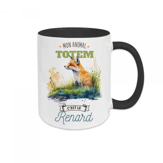 Mug céramique - Mon animal totem c'est le renard