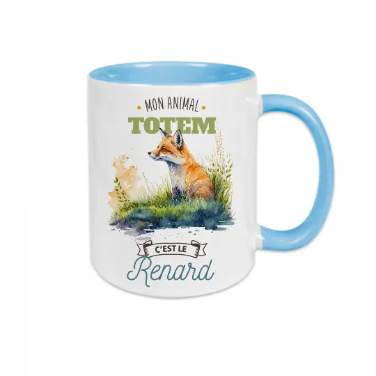 Mug céramique - Mon animal totem c'est le renard