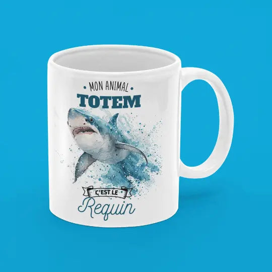 Mug céramique - Mon animal totem c'est le requin