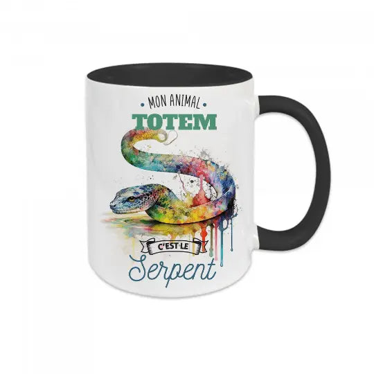 Mug céramique - Mon animal totem c'est le serpent