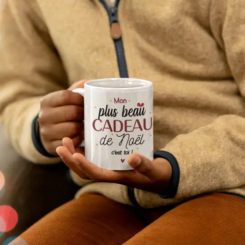 Mug céramique - Mon plus beau cadeau de Noël c'est toi ! Encre et Créations