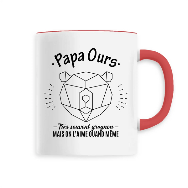 Mug céramique - Papa Ours, parfois grognon