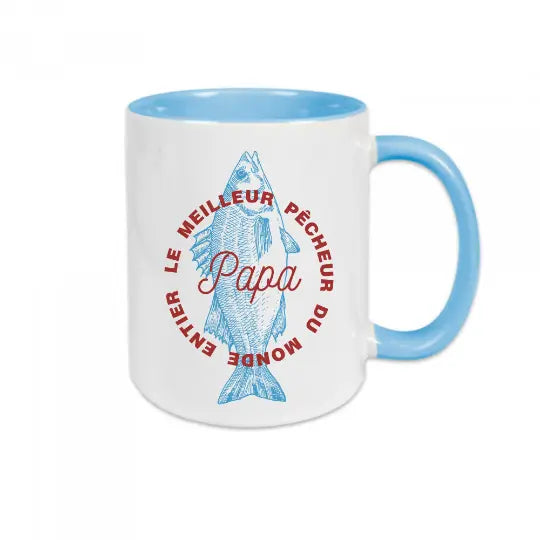 Mug céramique - Papa meilleur pêcheur du monde