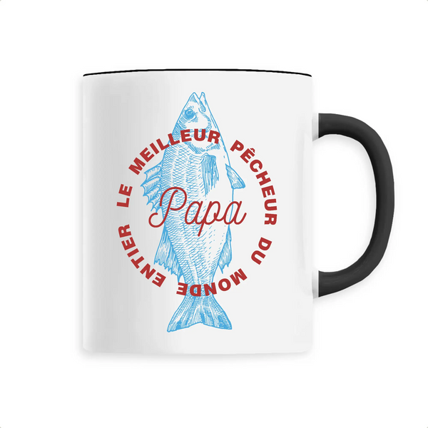 Mug céramique - Papa meilleur pêcheur du monde