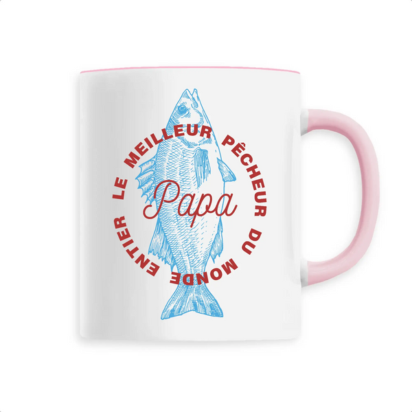 Mug céramique - Papa meilleur pêcheur du monde