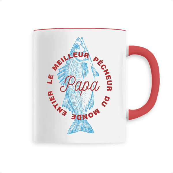 Mug céramique - Papa meilleur pêcheur du monde