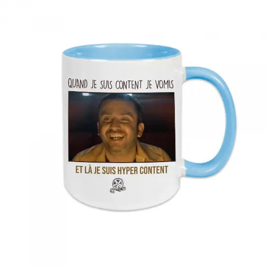 Mug céramique - Quand je suis content je vomis