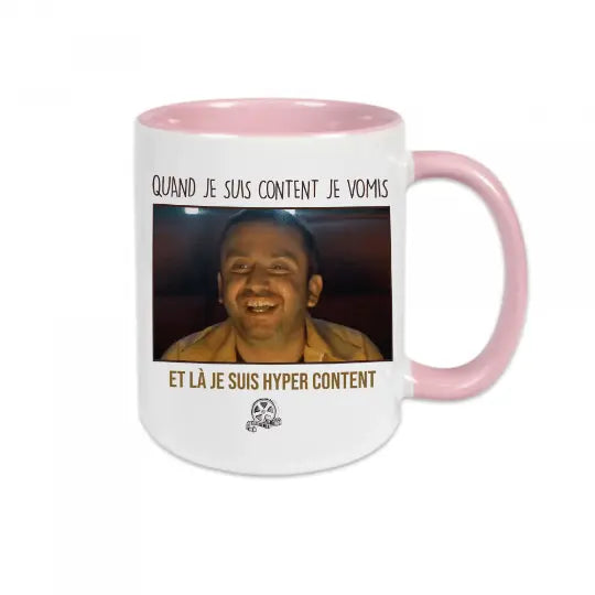 Mug céramique - Quand je suis content je vomis